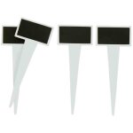 Porte - �tiquettes ardoise � piquer 45x25x11 cm 6 pi�ces