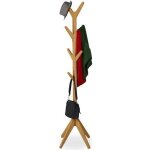 Relaxdays porte manteau garde robe en bambou penderie vestes avec 8 crochets hlp 1815 x 53 x 53 cm en ...