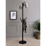 Porte - manteaux mila portant pour v�tements sur pied hauteur 174 cm socle rond et 8 crochets meuble ...