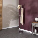 Porte - manteaux mila portant pour v�tements sur pied socle rond et 8 crochets dont 3 � mi - hauteur ...