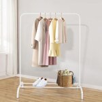 Porte - manteau - peaches - 40 * 110 * 150cm - mtal - blanc - design contemporain