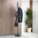 Porte - manteaux zeno portant � v�tements sur pied en forme darbre 6 crochets sur diff�rentes hauteurs ...
