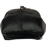 Porte monnaie bourse femme cuir vritable souple fermoir clic - clac modle retro 3 compartiments dont ...
