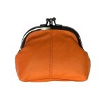 Porte monnaie bourse femme cuir vritable souple fermoir clic - clac modle retro 3 compartiments dont ...