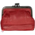 Porte monnaie bourse femme cuir vritable souple fermoir clic - clac modle retro fermeture cacheplat ...