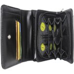 Porte monnaie euro - compartiment billets - 8 compartiments s�par�s - porte monnaie trieur - euro noir ...