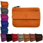 Porte monnaie cuir homme / femme pour billets carte monnaie et cl 2 fermetures compact en plusieurs ...