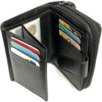 Porte monnaie femme cuir véritable fermeture autour portefeuille pour 9 cartes billets monnaie identité ... Porte monnaie femme cuir véritable fermeture autour portefeuille pour 9 cartes billets monnaie identité ...