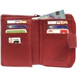 Porte monnaie femme cuir vritable fermeture autour portefeuille pour 9 cartes billets monnaie identit ...