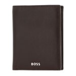Porte - monnaie - hugo boss - classic smooth wallet - cuir 100% - marron - souple