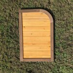Porte pour niche chien double xxl bois Porte pour niche chien double xxl bois