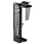 Porte - ordinateur - logilink - r�glable - support rotatif - montage sous le bureau - noir