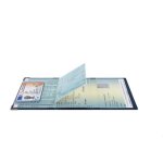 Porte - papiers voiture jeune ? nouveau permis format carte ? pvc marine extraplat ? fabriqu en france ...