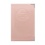 Porte - papiers voiture nouveau permis couleur motif old rose - france - pvc ? papiers francais ? carte ...
