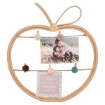 Porte - photos enfant rotin 35x30cm - atmosphera createur dinterieur