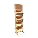 Porte revue bois 2m  personnaliser - prsentoir bois pour exposer vos bouteilles vin prospectus flyers? ...