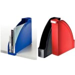 Porte - revues a4 - leitz - plus - polystr�ne - blanc - capacit� 70 mm