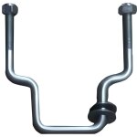 Porte - roue de secours Ø 60 mm - 4tr130 pour remorque Porte - roue de secours Ø 60 mm - 4tr130 pour remorque