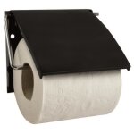 Porte rouleau papier wc mural noir msv Porte rouleau papier wc mural noir msv