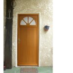 Porte de service bois vitr�e pixos h200 x l80 cmc�te tableau p. gauche