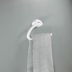 Porte - serviette anneau spirella lemon - blanc - abs - 16x11cm