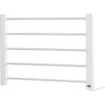 Porte - serviette chauffant - sichler - 5 barres - aluminium et polypropylne - 64c max - 43x60 cm