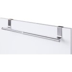Porte - serviettes - chrom� - extensible - inox bross� - 35 x 35 cm - design contemporain