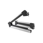 Porte - skis aluminium sur barres de toit avec serrures - 4 paires skis ou 2 surfs - menabo yelo