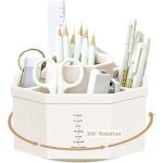 Porte - stylo rotatif de bureau avec autocollants antidrapants porte - stylo de stockage de bureau rotatif ...