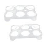 Porte - ?ufs - sonew - 2pcs - transparent - durable - organisateur pratique pour r�frig�rateur