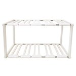 Porte - ustensiles extensible cuisine 40 - 68cm blanc