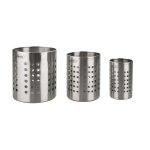 Porte ustensiles inox (6cm) diam�tre 6 cm hauteurs : 10. 5 cm