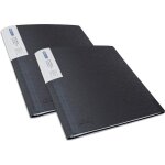Porte - vues - 200 vues - 100 pochettes - a4 - noir - lot de 2 - rapesco