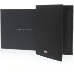 Portefeuille - tommy hilfiger - johnson - cuir gras - 3 volets - noir
