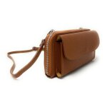 Portefeuille en cuir marron pour femme - oh my bag - city - sac bandouli�re et de travers - fermeture ...