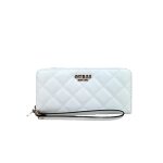 Portefeuille guess femme l laurel blanc polyurethane