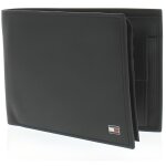 Portefeuille homme 3 volets flap eton noir - tommy hilfiger