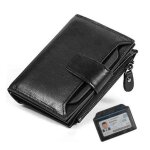 Portefeuille homme cuir pu mtowsuc blocage rfid 18 porte carte crdit 2 compartiment  billets