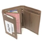 Portefeuille homme / femme cuir avec porte monnaie fermeture eclair volet 10 cartes identit permisbillet ...