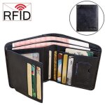 Portefeuille homme en real cuirprotection rfid contre le piratage portemonnaie et carte homme - bleu ... Portefeuille homme en real cuirprotection rfid contre le piratage portemonnaie et carte homme - bleu ...