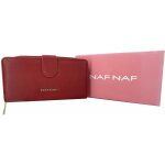 Portefeuille naf naf rose - naf0011 - textile - 3 x 10 x 19 cm - femme - souple - zippe