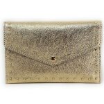 Portefeuille pochette - oh my bag - tina - cuir iris� - or - 205x13x15 cm