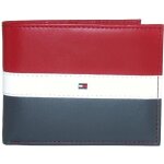 Portefeuille tommy hilfiger en cuir rouge blanc et bleu