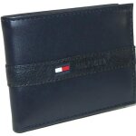Portefeuille tommy hilfiger navy en cuir grand