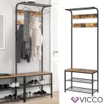 Vicco vestiaire fyrk ch�ne rustique 70 x 190 cm
