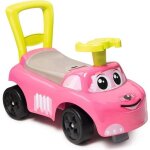Porteur auto rose smoby - fonction trotteur - coffre à jouets - fabrication française Porteur auto rose smoby - fonction trotteur - coffre à jouets - fabrication française