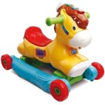 Porteur  bascule ptit galop mon poney basculo 2en1 - vtech baby - parlant et lumineux - multicolore