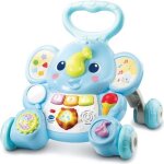 Porteur - trotteur vtech baby - lphanteau trottino - avec frein - bleu