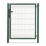 Portillon grillag� en acier galvanis� maille 200 x 50 occultable passage 1m x h 1m80 vert