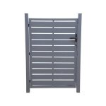 Portillon de jardin aluminium avec serrure et poigne portillon aluminium 100x146cm